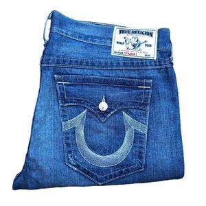 True Religion Jeans Size 40 STRAIGHT Blue